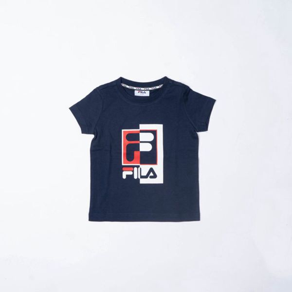 Fila Archie Boy's T-Shirts - Navy,NZ 690-43278